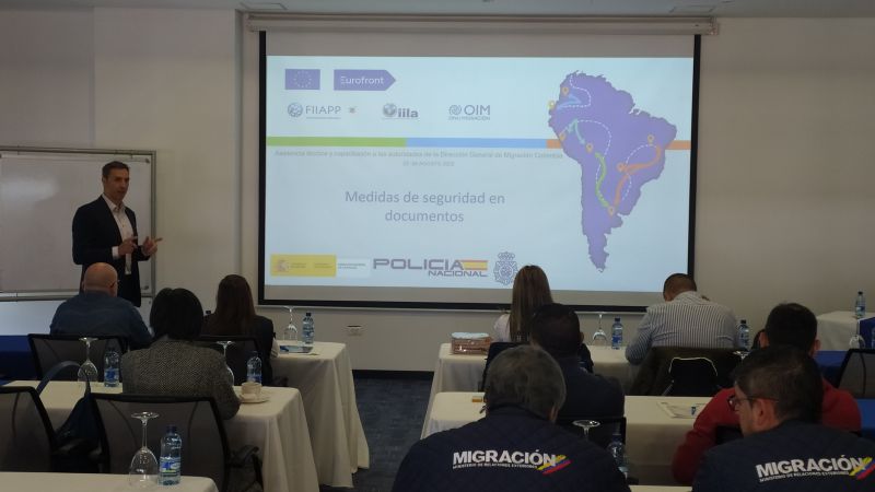 Las formaciones de EUROFRONT promueven una futura red latinoamericana contra el delito de falsificación de documentos de viaje