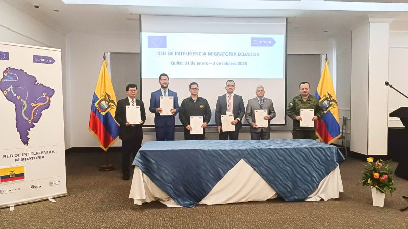 Ecuador conformará la Red de Inteligencia Migratoria en coordinación con EUROFRONT
