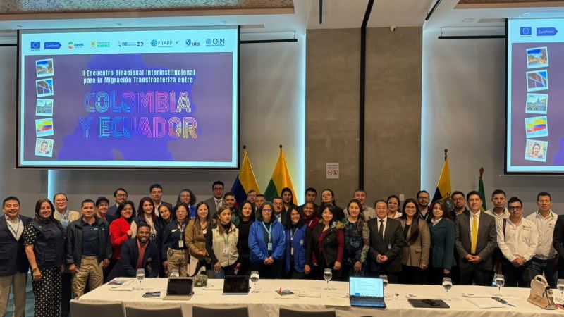 Colombia y Ecuador fortalecen la cooperación binacional para abordar los retos de la migración transfronteriza